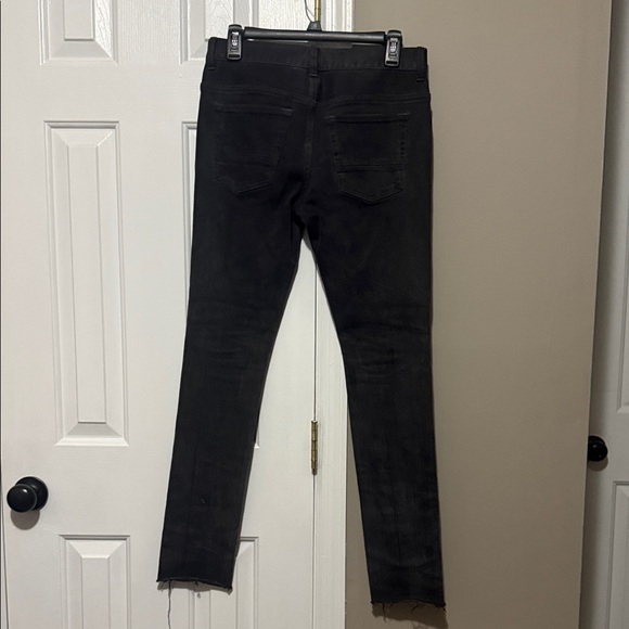 PacSun Black Biker Panel Stacked Skinny Jeans | 28x30 | Raw Hem 🖤 - Picture 5 of 8